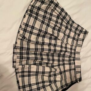 Full Tilt Black and White Plaid Skater Skirt